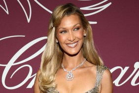 Bella Hadid Flaunts Curves in a Plunging Look That Barely Holds Together