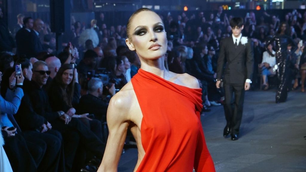 Candice Swanepoel’s Back-Arch Is Impossible To Ignore in Racy Backless Gown