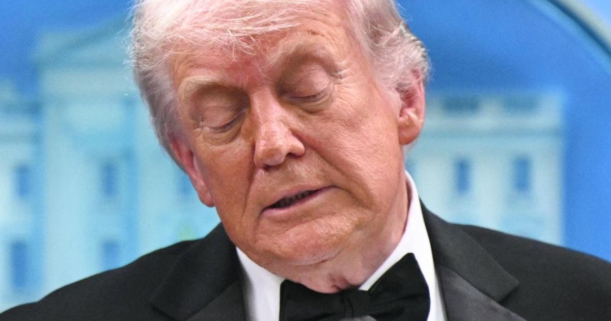 Donald Trump Appears to Fall Asleep at Memorial Day Event