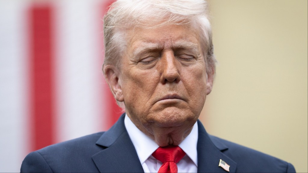 Donald Trump sleeping Gavin Newsom
