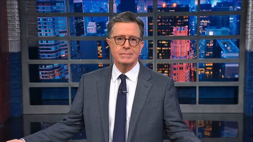 Donald Trump sleeping Stephen Colbert