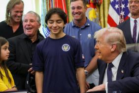 Donald Trump Jokes About Young Girl's Height: 'Can You Jump High?'