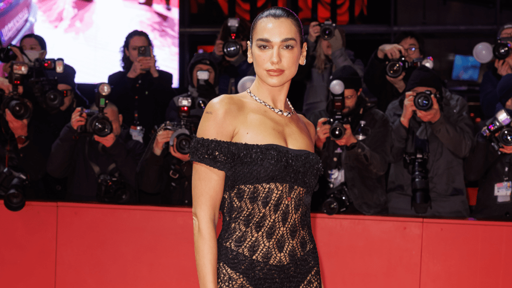 Dua Lipa's Fully See-Through GCDS Micro Minidress Is Lacy Goodness