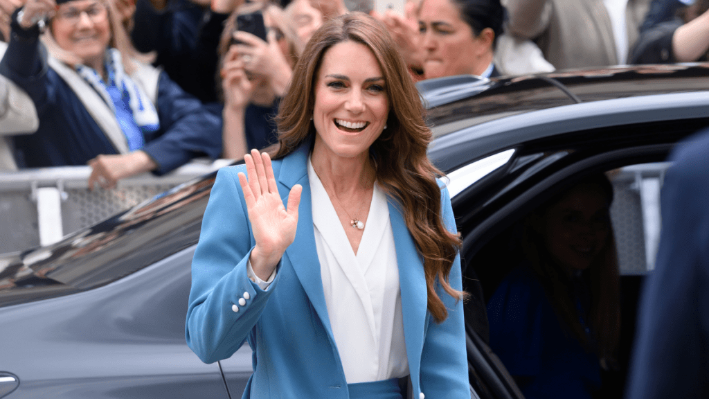 Kate Middleton Gives Bodysuit Under Power Suit Look a Ralph Lauren Upgrade