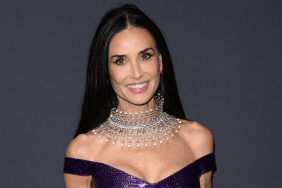 Demi Moore Elevates Plunging Gucci Gown With Impressive Boucheron Necklace