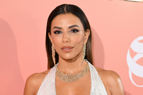 Eva Longoria’s Plunging Cong Tri Dress Comes With a Sky-High Slit