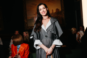 Anne Hathaway Strikes a Pose in Shoulder-Baring Fendi Bodysuit for Elle