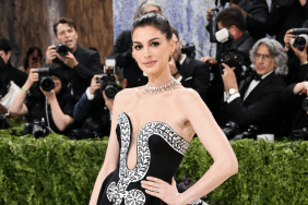 Anne Hathaway’s Armani Bodysuit Gets Soaking Wet & Bold Twist for Elle