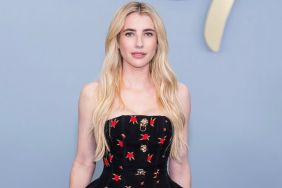 Emma Roberts' Blumarine Micro Minidress With Roses Is Fully See-Through