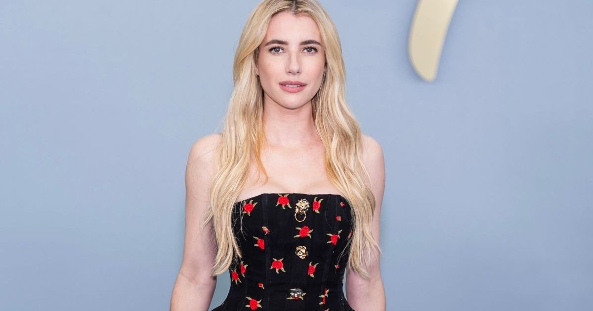 Emma Roberts’ Blumarine Micro Minidress With Roses Is&hellip;