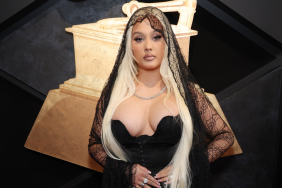 Alabama Barker Gets Wet & Comfy in Fully See-Through Skirt Look