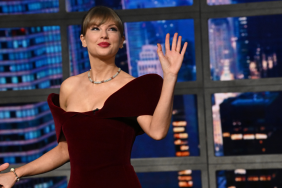 Taylor Swift’s Plunging Top Makes See-Through Fleur du Mal Skirt Too Bold