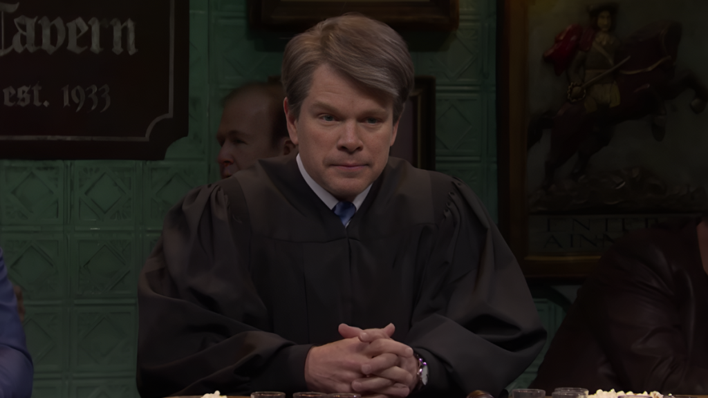 Matt Damon’s Brett Kavanaugh Promises a Donald Trump Third Term on SNL