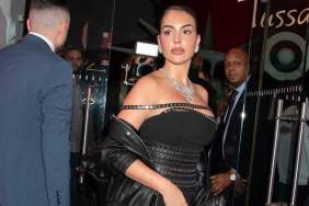 Georgina Rodriguez Adds a Plunging Edge To Structured Corset Look