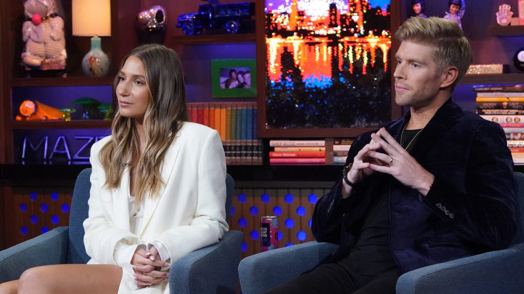 Amanda Batula and Kyle Cooke on WWHL