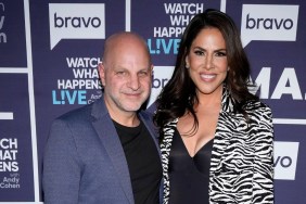 Jenn and Jeff Fessler posing backstage at Watch What Happens Live