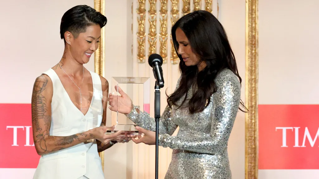 Kristen Kish with Padma Lakshmi