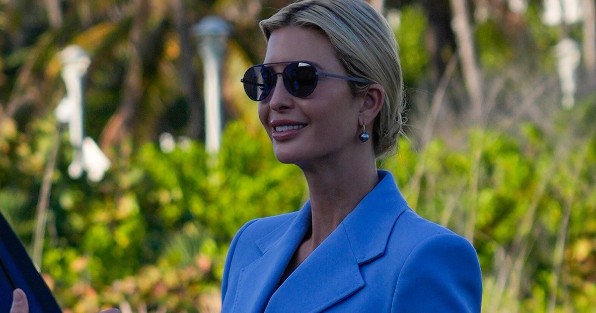 Ivanka Trump’s Plunging Silk Dress Is Held up by Just 2…