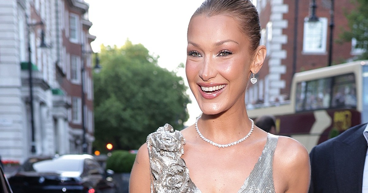 Bella Hadid Revives Boho-Core in Dreamy Lace Minidress