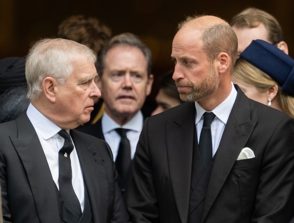 Andrew Windsor and Prince William 