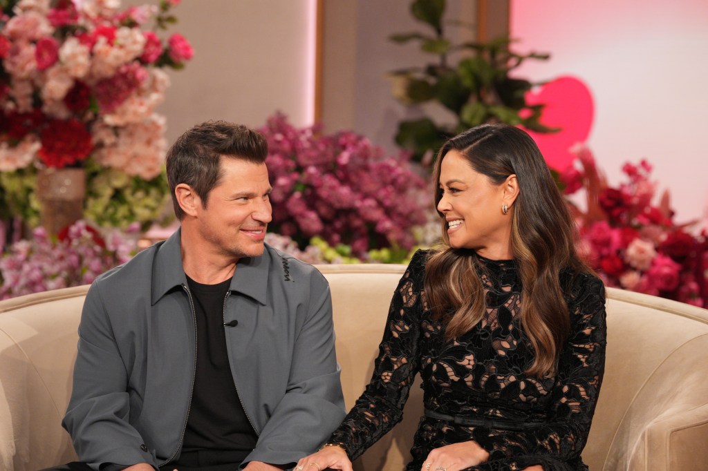 "Love Is Blind" stars Nick and Vanessa Lachey appear on "The Jennifer Hudson Show" airing February 12, 2026 in Burbank, California.