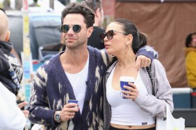 Sasha Farber with his arm around Janel Parnish
