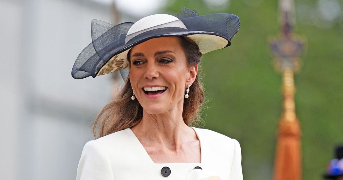 Kate Middleton Rewears Queen Elizabeth's Earrings With Self-Portrait Dress