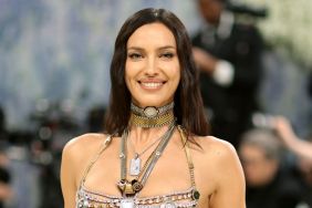 Irina Shayk Wears a Bra Top So Tiny, It’s Just See-Through Chains & Beads
