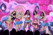 KATSEYE Stars’ Hot Bikini Top & Micro Skirt Look Sets the AMA Stage Ablaze