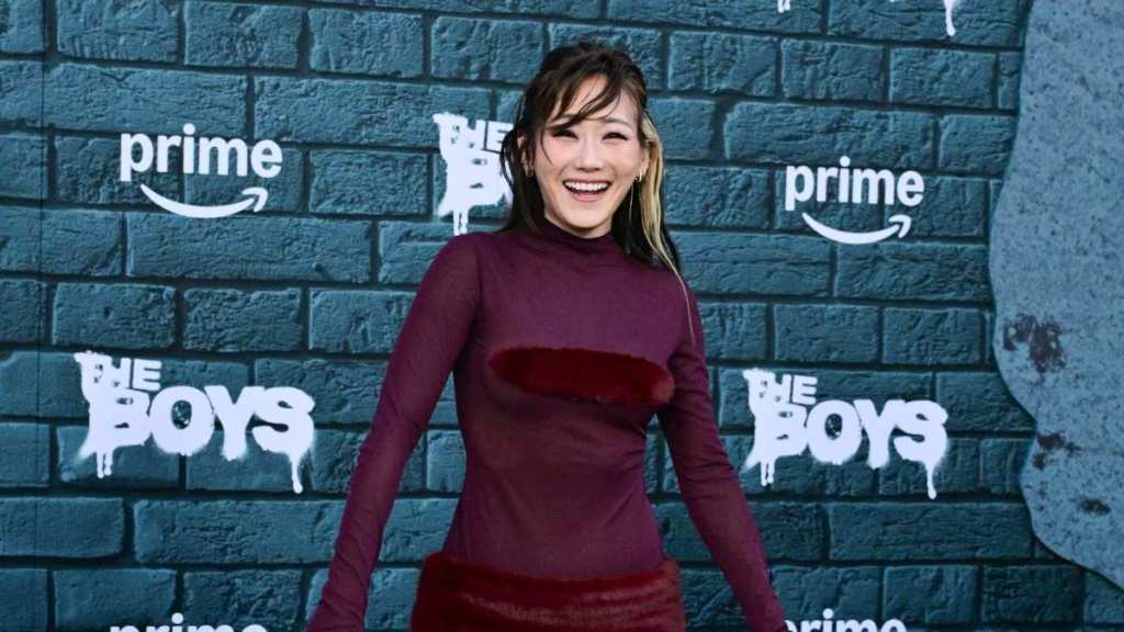 Karen Fukuhara Is Serving Looks in Sheer Gown at The Boys Finale Premiere