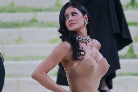 Kylie Jenner Goes All in With Cleavage-Baring Nude Corset Bodice at Met Gala