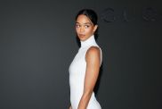 Laura Harrier’s Dress Hemline Is Causing a Stir
