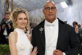 Lauren Hashian and Dwayne Johnson
