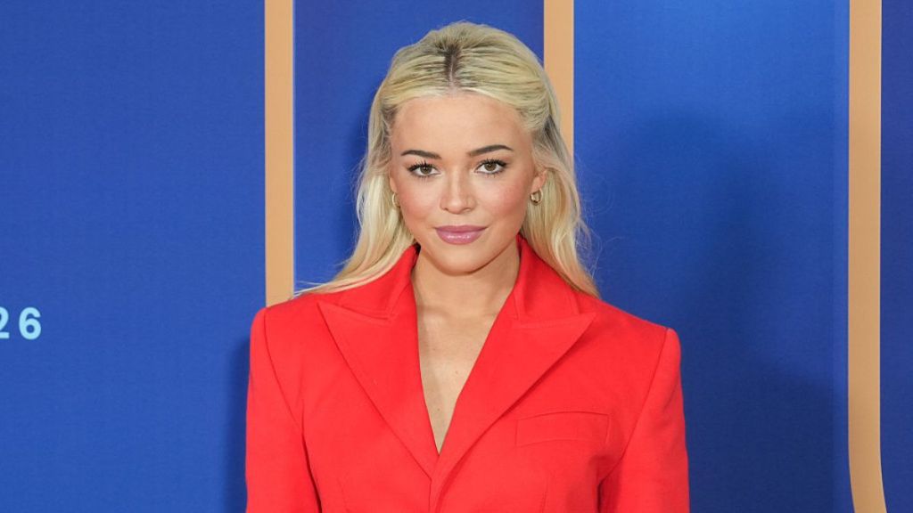 Livvy Dunne Makes Red Blazer Work as Minidress for 2026 Fox Upfront