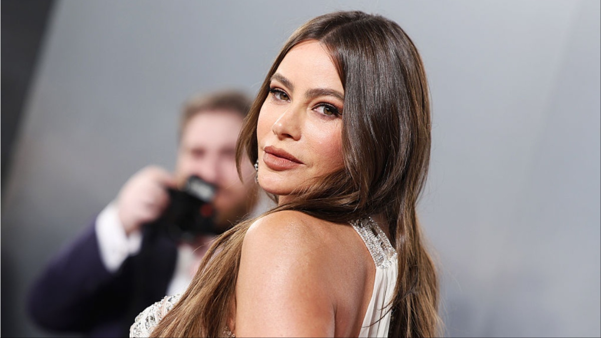 Sofia Vergara's Fully Sheer Low-Cut Corset Is Lacy Goodness for