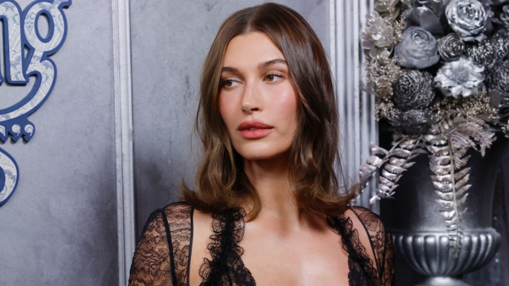Hailey Bieber's Plunging Alaia Micro Minidress Is Held up by Just 2 Strings