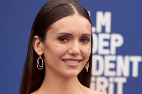Nina Dobrev’s Barely-There Netted Outfit Leaves Very Little Hidden