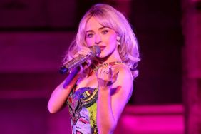 Sabrina Carpenter’s Plunging Versace Dress Pays Homage to Marilyn Monroe