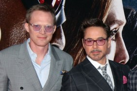 Robert Downey Jr. Greets Paul Bettany With a Kiss at Spring Gala