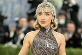 Sabrina Carpenter’s Sheer Film Strip Dress Hides Actor Stills at Met Gala