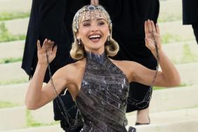 Sabrina Carpenter Gets Playful in Blinding Jeremy Scott Micro Minidress