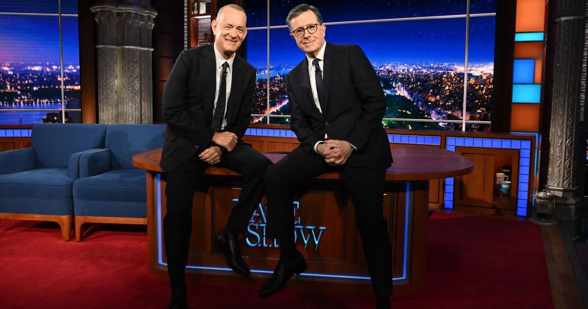 Tom Hanks Jokes Stephen Colbert Will Write a New Résumé…