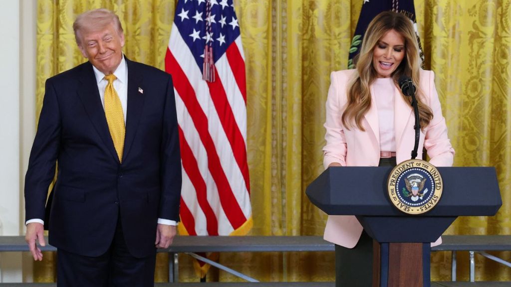 Melania Trump Makes Crowd Laugh With Donald Trump Praise