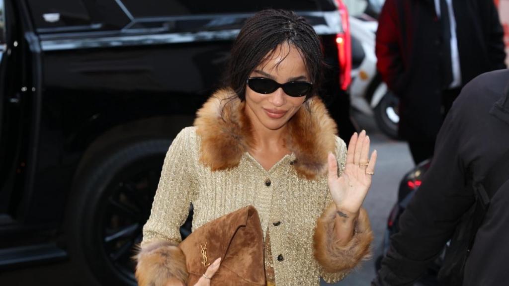 Zoe Kravitz Whips Out See-Through Saint Laurent Skirt for Pre-Met Gala