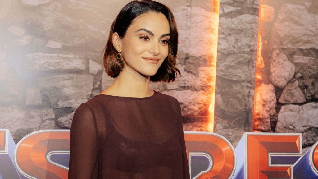 Camila Mendes' Bra Peeks From Under a Sheer Top in New Photos