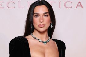 Dua Lipa's Coperni Bra Top & Lace Skirt Are Completely See-Through