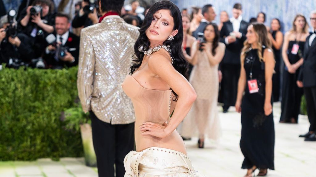 Kylie Jenner's $80 Plunging 437 Bra Barely Holds on by Just 2 Strings