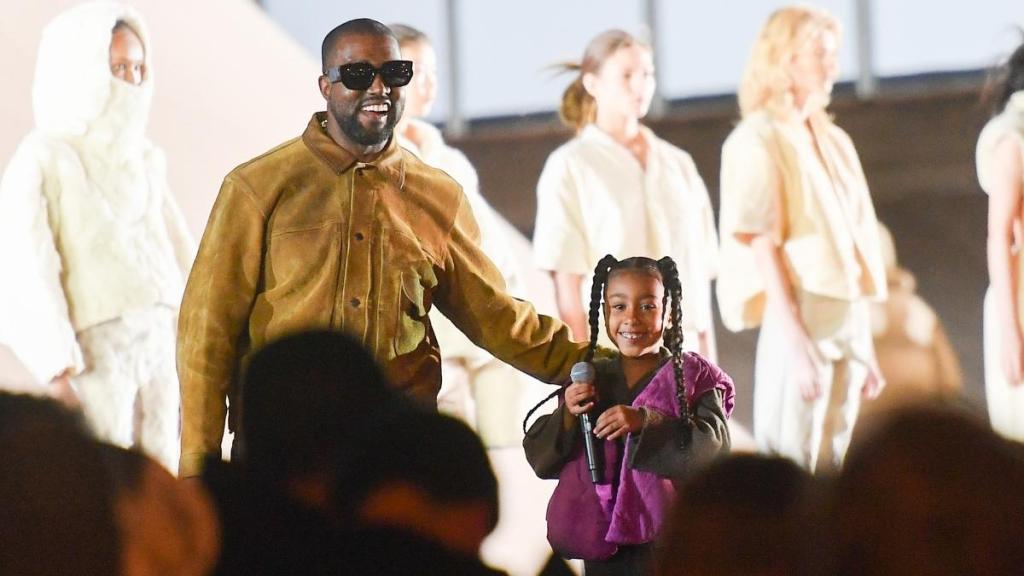 Kanye West Shows Up To Support Daughter North’s Pop-up for EP Debut
