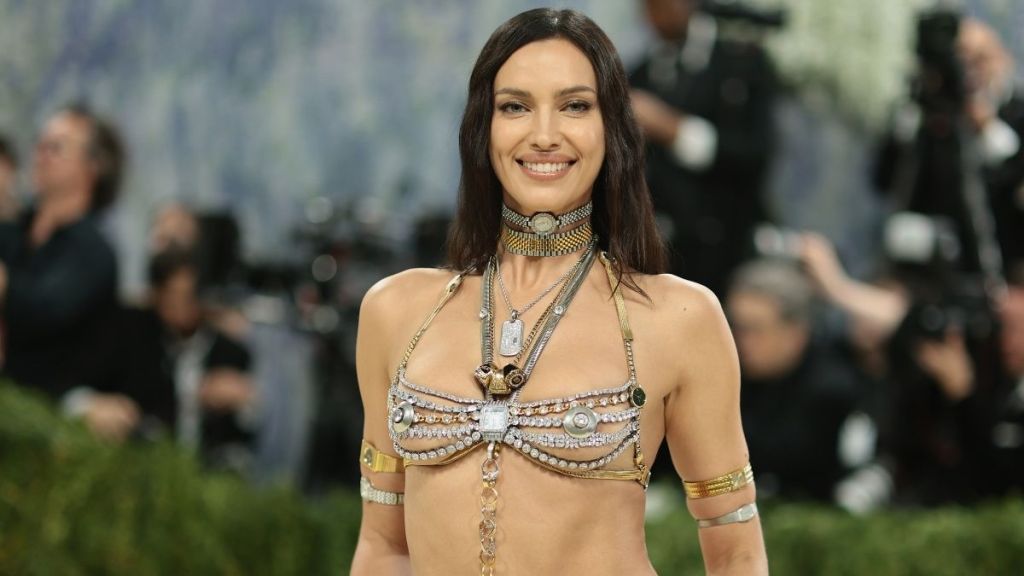 Irina Shayk's Plunging Alexander Wang Bra Is Literally All Accessories