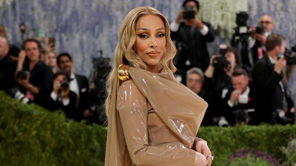Doja Cat Risks It in Silicone Dress With Waist-High Slit at Met Gala